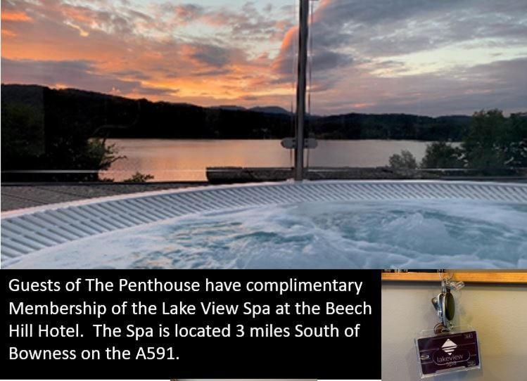 The Penthouse Bowness Luxury Loft Jacuzzi Bath & Complimentary Lakeview Spa Membership 외부 사진