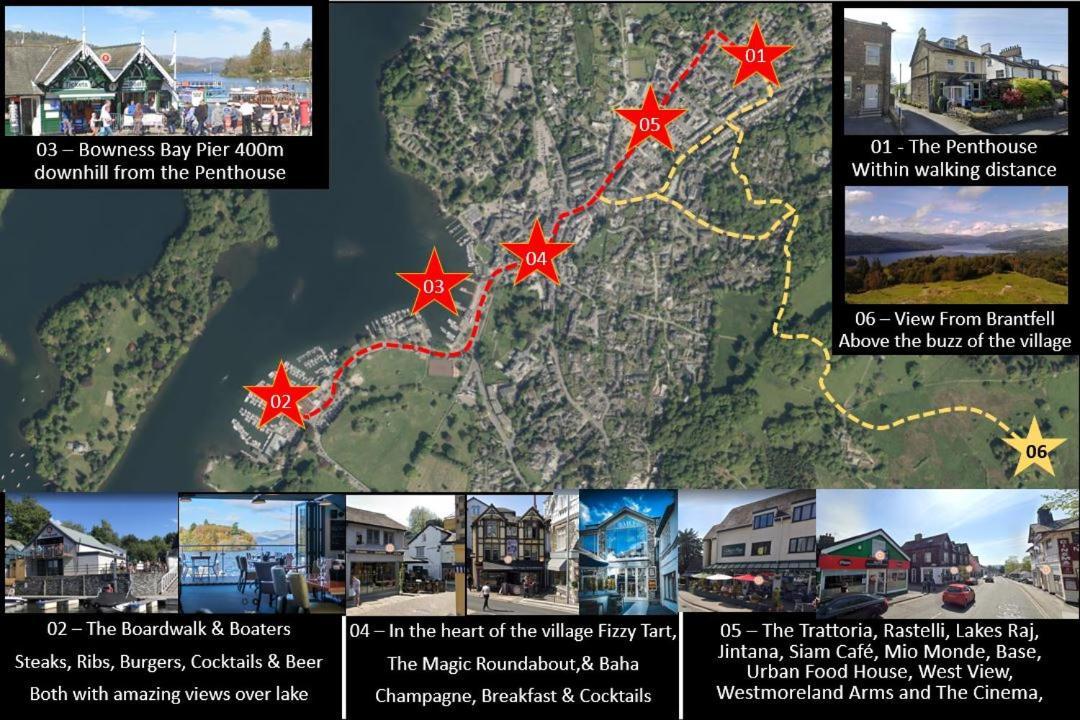 The Penthouse Bowness Luxury Loft Jacuzzi Bath & Complimentary Lakeview Spa Membership 외부 사진